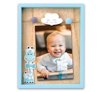 Zep VG546B Cornice Ryan Blu In Legno, Naturale E Azzurro