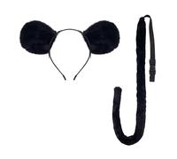 ZEPFJHE 1/2/3 Accessori Costume Set Orecchie Fascia Coda Tutus Gonna Accessori Kit Kid Girl Costumi Animali Halloween Cosplay Costume Uomo Donna