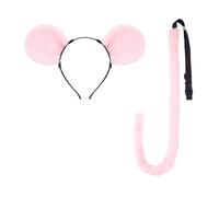 ZEPFJHE 1/2/3 Accessori Costume Set Orecchie Fascia Coda Tutus Gonna Accessori Kit Kid Girl Costumi Animali Halloween Cosplay Costume Uomo Donna