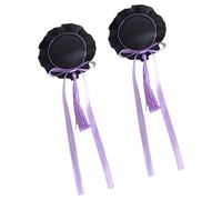 ZEPFJHE 1 paio di fermagli per capelli a forma di anime, per chignon, con nappe e papillon anni 2000, ornamento laterale per cameriera