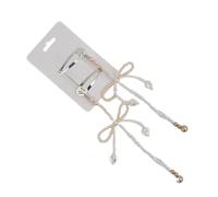 ZEPFJHE 1 paio di fermagli per capelli con fiocco alla moda semplice fiocco forcina in metallo perle fiocco fermagli eleganti accessori per capelli per le donne