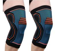 ZEPFJHE 1 paio di ginocchiere traspiranti di supporto per la prevenzione degli infortuni atletici in palestra essenziale traspirante in nylon