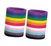ZEPFJHE 1 pz/1 paio di polsini elastici antiscivolo confortevole modello arcobaleno accessori sportivi per uomini e donne braccialetti elastici