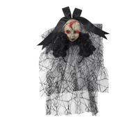 ZEPFJHE 1 pz Farfalla Fiocchi Velo Fasce Poliestere Strega Cerchio Dei Capelli Decorativo Accessorio Dei Capelli Bella Halloween Accessorio