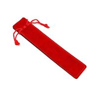 ZEPFJHE 1 sacchetto per penne con coulisse in velluto tinta unita singola borsa a sfera custodia per custodia per regali per studenti borse per matite porta penna a sfera, Rosso