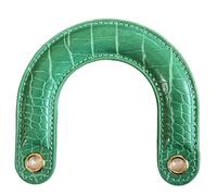 ZEPFJHE 1 tracolla curva per borsa in poliuretano per una presa comoda e una facile installazione per donne alla moda e appassionati di borsa maniglia di ricambio, Verde, One Size