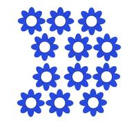 ZEPFJHE 12 ammortizzatori per racchette da tennis, a forma di fiore, in silicone, ammortizzatori per squash, facili da usare, antivibrazioni, ammortizzatori da squash