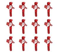ZEPFJHE 12 Braccialetti Schiaffo Natalizi Riempitivi per Calze Bambini Decorazioni Comode Braccialetti Schiaffo Natalizi Adulti