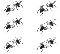 ZEPFJHE 12 x Oversize Halloween Spiders Puntelli PVC Animal Figurine Haunted Room Accessori per spaventosi Scherzi pratici Puntelli Grandi Ragni Figurine Per Decorazioni per feste spaventose