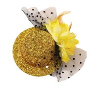 ZEPFJHE 1920s piuma cappello forcina per cocktail partito elegante cappello fascinator cappello cosplay costume clip teaparty accessori clip