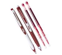 ZEPFJHE 2 penne a rullo retrattili a gel ad asciugatura rapida, con 2 ricariche, per scrivere appunti, prendere appunti, forniture per ufficio, forniture per ufficio ergonomiche