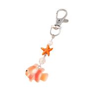 ZEPFJHE 2. Portachiavi A Tema Nautico In Lega Artistica Con Pesce In Resina Con Moschettone Decorazione Presente Portachiavi Regalo Compleanno Personalizzato