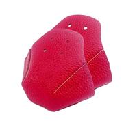 ZEPFJHE 2 protezioni regolabili per dita dei piedi con 4 fori in pelle per pattinaggio all'aperto protezioni per il piede pieghevoli, Rosso, Taglia unica