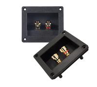 ZEPFJHE 2 pz Home Car Stereos Vite Cup Connettori Subwoofer Spine 2 Vie Altoparlanti Box Terminali Binding Post Incasso Altoparlanti Box Facile installazione