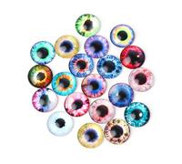 ZEPFJHE 20Pcs Bambole di Vetro Occhio Artigianale Occhi Animali Accessori Gioielli 10/16/20mm Bambola di Peluche