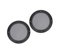 ZEPFJHE 2PCS Nero Griglia Griglia Rete Recinzione Rete Copertura Protettiva Per Auto Subwoofer 2 In 3 "4" 5" 6.5 "8"