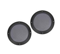 ZEPFJHE 2PCS Nero Griglia Griglia Rete Recinzione Rete Copertura Protettiva Per Auto Subwoofer 2 In 3 "4" 5" 6.5 "8"