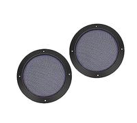 ZEPFJHE 2PCS Nero Griglia Griglia Rete Recinzione Rete Copertura Protettiva Per Auto Subwoofer 2 In 3 "4" 5" 6.5 "8"
