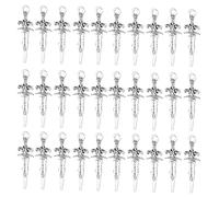 ZEPFJHE 30 ciondoli a forma di spade in lega di metallo, piccoli accessori per la creazione di gioielli, adatti per la creazione di gioielli e accessori artigianali fatti a mano, Misura unica, come