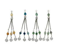 ZEPFJHE 4 pezzi eleganti nappe ciondolo collana in mostra stili etnici e lunga durata uso casual abiti eleganti collana robusta, Misura unica, come descritto, come descritto