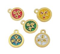 ZEPFJHE 5 pezzi robusti accessori artigianali cinque vie Dio della ricchezza ciondolo per personalizzare progetti di gioielli e indossare tutti i giorni ciondolo a cinque vie dio, Misura unica, come