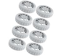 ZEPFJHE 8 protezioni per ruote in silicone flessibile progettate per proteggere da abrasioni per gli appassionati di viaggio, accessori da viaggio per bagagli, Grigio, One Size
