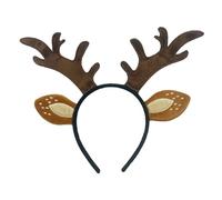 ZEPFJHE Accessorio per costume da festa di Natale Cervo Orecchio Cervo Fascia Coda Naso Gonna Per Donne Ragazza Compleanno Halloween Cosplay Fascia Regolabile Per Le Donne