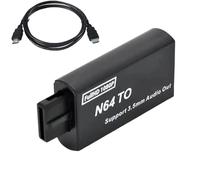 ZEPFJHE Adattatore convertitore portatile da N64 a HDTV Plug & Play Uscita video da 3,5 mm 1080P per console Display Gaming Hdtv Adapter