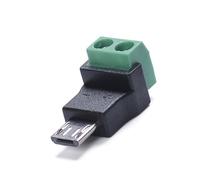 ZEPFJHE Adattatore di ricarica da MicroUSB a 2 pin 5 V per cuffie da gioco Design compatto plug-and-play Nessuna saldatura richiesta adattatori di ricarica Microusb non dati