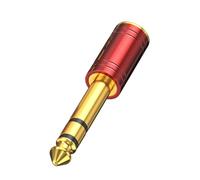 ZEPFJHE Adattatore maschio femmina da 3,5 mm in metallo lavorato per connettore uditivo in metallo per una maggiore stabilità del suono