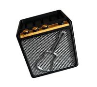 ZEPFJHE Altoparlanti Forma Chitarra Pick Box Storage Holder Organizzatori Plettro Contenitore Chitaristi Principianti Forma Holder Custodie Chitarista Amante della Musica Regali, C