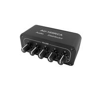 ZEPFJHE Amplificatori per cuffie utente multipli Splitter audio a due canali Uscita a 5 porte con controllo dei guadagni regolabili Splitter audio portatile per più utenti