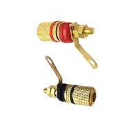 ZEPFJHE Amplificatori Placcati in Oro Terminali per Altoparlanti INSCONTRO INSCIPATO CONNETTORI PROPPIO Banana ADATTUITI per CONNETTORE della 4 MM Connettori Home Theater