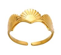 ZEPFJHE Anelli alla moda unisex regolabili gioielli di moda apertura irregolare gioielli in acciaio inossidabile texture anelli da indossare tutti i giorni, 7 3/4, come descritto, come descritto