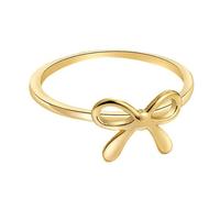 ZEPFJHE Anelli con fiocco in oro alla moda progettati per stili versatili che migliorano gli abiti per le donne che cercano eleganza da indossare tutti i giorni con fiocco, Misura unica, come