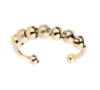 ZEPFJHE Anelli girevoli regolabili per alleviare lo stress con perline design per adulti unisex spinner gioielli rilascio mano stress ridurre gioielli per uso quotidiano, come descritto