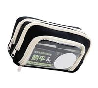 ZEPFJHE Astuccio a più strati Astuccio per matite ad alta capacità Organizer per pennarelli Sacchetti per forniture artistiche Borse da viaggio Borsa cosmetica professionale per ufficio Custodia per