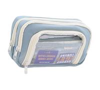 ZEPFJHE Astuccio a più strati Astuccio per matite ad alta capacità Organizer per pennarelli Sacchetti per forniture artistiche Borse da viaggio Borsa cosmetica professionale per ufficio Custodia per