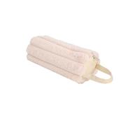 ZEPFJHE Astuccio in peluche di grande capacità con manico, spazioso scomparto portatile, per penne, matite, per studenti, adolescenti, donne, morbido astuccio scolastico, Beige