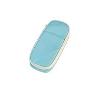 ZEPFJHE Astuccio in tessuto di grande capacità con scomparti multipli, grande capacità, organizer per penne per scuola e ufficio, organizer per matite, Blu