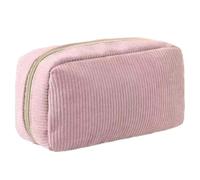 ZEPFJHE Astuccio in velluto a coste di grande capacità, astuccio grande in velluto a coste per penne, organizer da viaggio, borsa per cosmetici, scatola per la scuola con scomparti, D