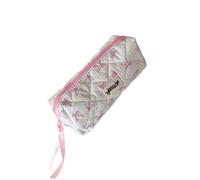 ZEPFJHE Astuccio per matite Astuccio per penne Astuccio Semplice Fiocchi Dolci Sacchetti Estetica Rientro a Scuola Forniture Estetiche Stili Coreani Organizzatori, bianco