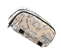 ZEPFJHE Astuccio per matite per studenti, astuccio per animali di grande capacità, per organizzare materiale scolastico, grazioso astuccio Capybara Box, Cucciolo bianco