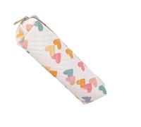 ZEPFJHE Astuccio portapenne in pelle resistente all'acqua, astuccio portatile per penne, organizer per studenti, ufficio, professionale, per bambini, scuola, bianco