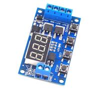 ZEPFJHE Attivazione del Ritardo Ciclo Scheda A Doppio Controllo Timer per DCMotor LED 36V 400 W Modulo Circuito Ritardo Regolazione