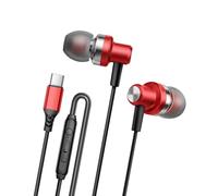 ZEPFJHE Auricolari A Corda A Corda Tipo C Migliorano Suono con Un Cavo Anti -groviglio da 120 Cm per Auricolari Immergetivo