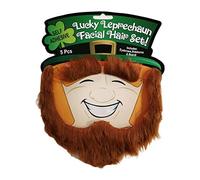 ZEPFJHE Baffi finti baffi, sopracciglia, basette, autoadesivi, divertente barba per capelli, accessori per costumi, colore marrone