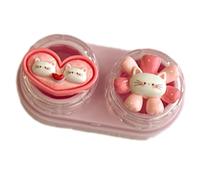 ZEPFJHE Bella custodia per lenti e applicatore a ventosa per rimuovere lenti morbide, organizer compatti per cassetti, H