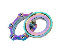 ZEPFJHE Biciclette 44mm Hub Centro Conversione Distanziali Centro Disco Adattatore Mozzi Bici Centro A 6 Foro Adattatore Biciclette Con Anelli