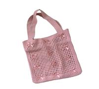 ZEPFJHE Borsa a tracolla a maglia con fiocchi unici con borse ascellari di grande capacità estetica Bohomian per abiti casual o da ballo borsa a tracolla con fiocchi, B, One Size